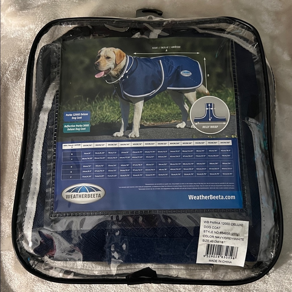 NWT 🐕 WEATHERBEET 18” RIPSTOP WATERPROOF INSULATED REFLECTIVE RAIN/SNOW DOG COAT - Picture 9 of 17
